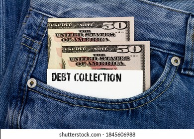 Debt Collection Business Card In Trouser Pocket