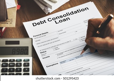 Debt Consolidation Loan Financial Concept - Shutterstock ID 501295423