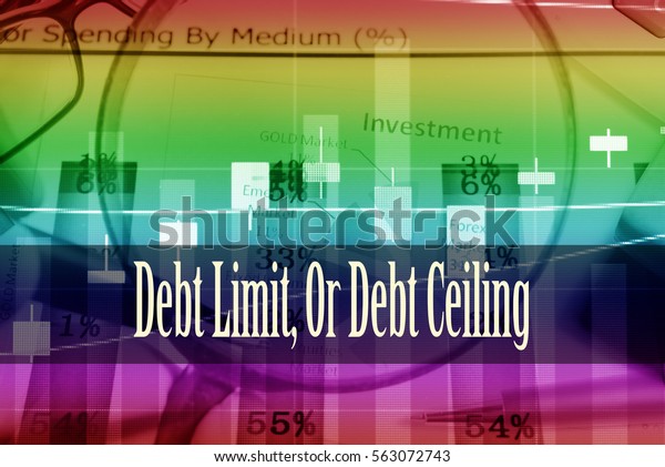 Debt Limit Debt Ceiling Hand Writing Stock Image Download Now