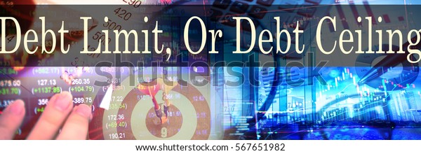 Debt Limit Debt Ceiling Hand Writing Stock Photo Edit Now 567651982