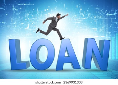 Debt and loan concept with large letters - Shutterstock ID 2369931303