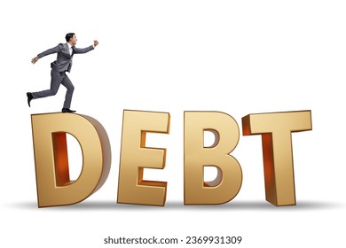 Debt and loan concept with large letters - Shutterstock ID 2369931309