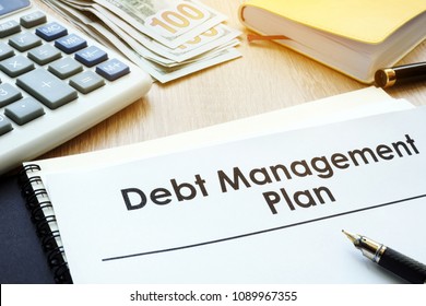 Debt Management Plan On A Table.