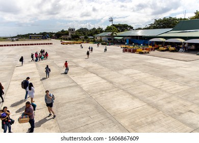 Dec 10, 2019 Passengers traveling to the Dumaguete airport terminal, , Dumaguete city, Philippines