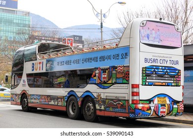 Dec 13, 2016 Busan City Tour Bus At Busan Train Station In South Korea