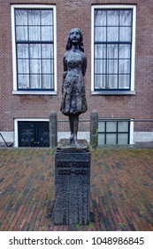 Dec 20, 2017 - Statue of Ann Frank by Marie Andriessen outside the Westerkerk, Grachtengordel, Amsterdam, Netherlands