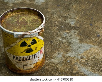 Decay Of Old Radioactive Material Container