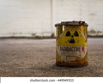 Decay Of Old Radioactive Material Container