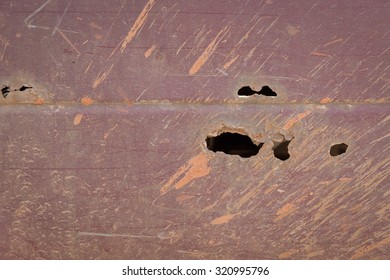 Decay And Rust On The Car And Mud Stains From The Vehicle Did Not Care.