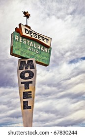 Decayed Desert Motel Sign