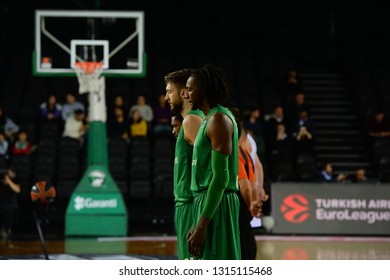 December 19, 2018/Istanbul, Turkey: Jeremy Evans During Euroleague 2018-19 Basketball Game Between Darussafaka Tekfen Vs BC Zalgiris Kaunas In Volkswagen Arena.