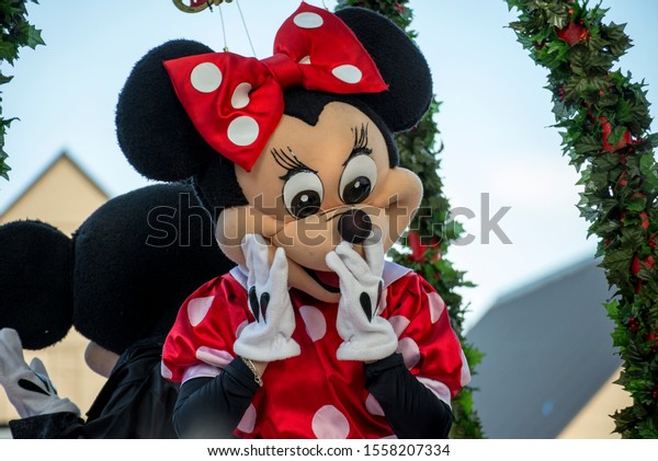 December 20 2013, Hanmer Springs Minnie Mouse Disney Character in the Hanmer Christmas Parade 2013