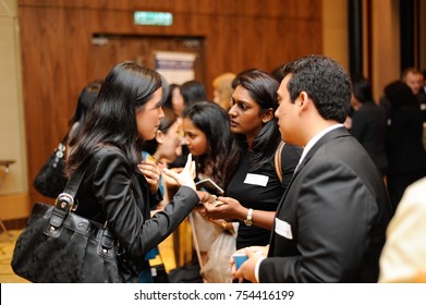 December 2016,Kuala Lumpur,Malaysia.Group Of Business Men And Women At Hi-tea Event.Speed Networking Event.