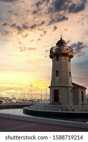 DECEMBER 2019 - CASTELLON, SPAIN: Old Lighthouse Of The Grao De Castellón.