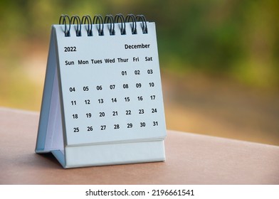 December 2022 calendar with customizable space for text or ideas. Copy space. - Shutterstock ID 2196661541