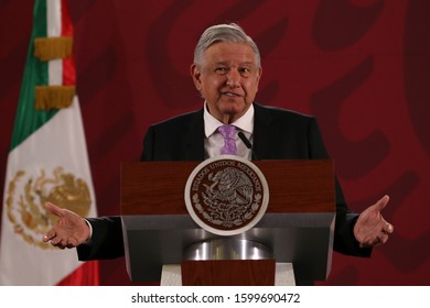 December 24th 2019. Andrés Manuel López Obrador, Mexican President Attend His Traditional Every Morning Press Conference.