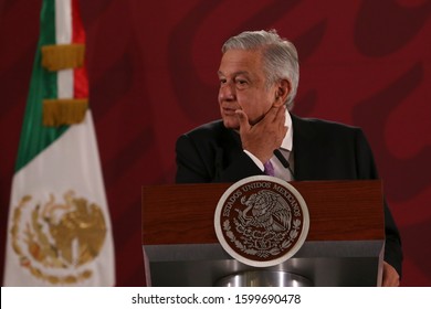 December 24th 2019. Andrés Manuel López Obrador, Mexican President Attend His Traditional Every Morning Press Conference.