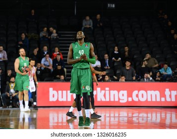 December 27, 2018/Istanbul,Turkey: Jeremy Evans During Darussafaka Tekfen Vs Olympiacos Bc During Euroleague 2018-19 Basketball Game At Volkswagen Arena.