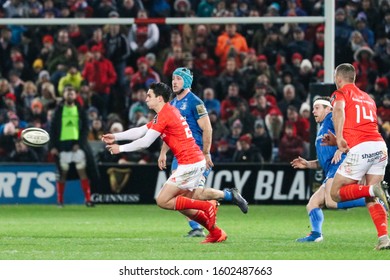 December 28th, 2019, Cork, Ireland: Joey Carbery at the Pro 14 match - Munster Rugby versus Leinster Rugby match at Thomond Park
