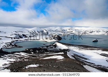 Deception Island is an island in the South Shetland Islands archipelago, with one of the safest harbours in Antarctica.