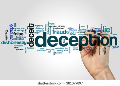 Deception Word Cloud Concept