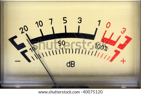 decibel meter - part of sound equipment