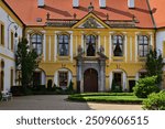 Decin Castle inner court In Czech Republic