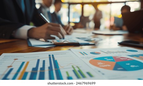 Deciphering Investments: Professional Analysts Strategize in Opulent Conference Room Setting - Powered by Shutterstock - Get 15% off with code: PIKWIZARD15