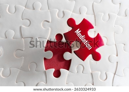With a decisive click, the final blue puzzle piece - marked 'Mediation' slid into place