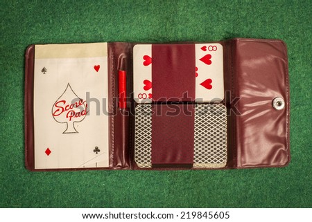 Deck Cards on Green