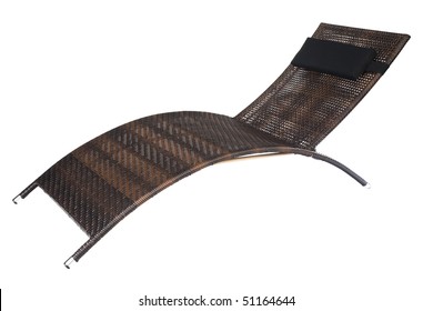 Deck Chair Isolated On White Background