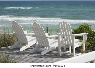 Deck Chairs at the Beach