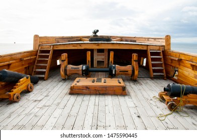 Deck of Old Wooden Ship