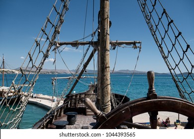 Deck of a pirate ship