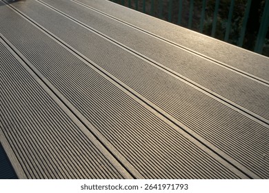Deck planks of wpc composite material