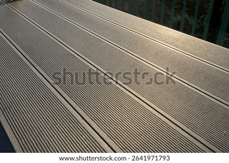 Deck planks of wpc composite material