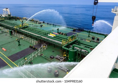 Deck of super tanker