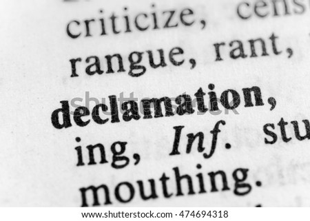 Declamation