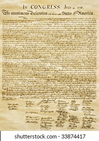 Declaration of Independence - Shutterstock ID 33874417