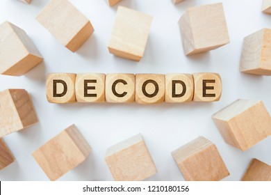 Decode Word On Wooden Cubes