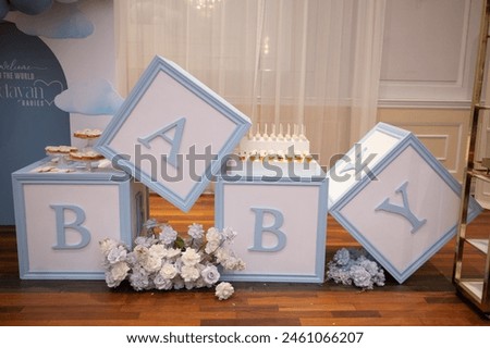 Decor at Brit Mila or circumcision event 
