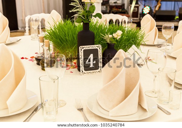 Decor Green Grass Rose Petals Wedding Stock Photo Edit Now