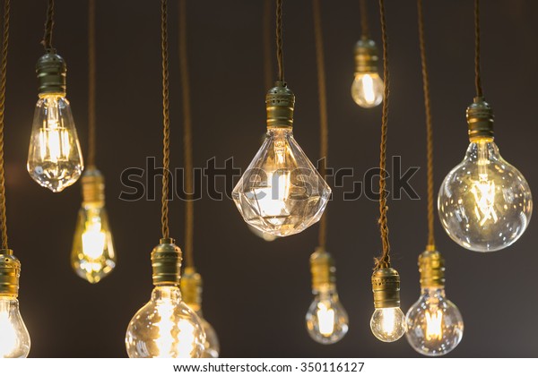 Decor Room By Led Light Bulb Stock Photo Edit Now 350116127
