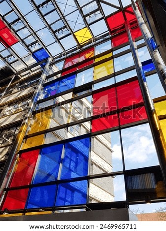 decor, translucent, construction, builtstructure, multicolored, windows, 