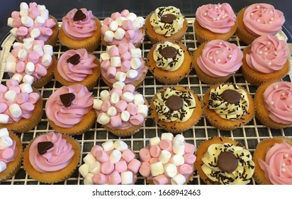 Decorated Cupcakes Ready For Bake Sale