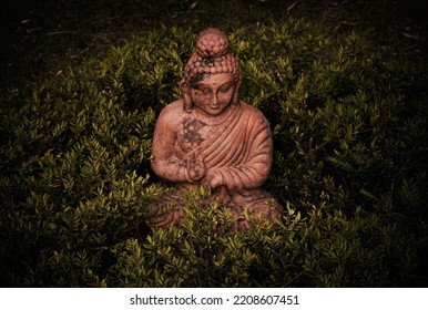 Decorated Idol of Gautama Buddha, The founder of Buddhism.