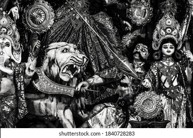 Durga Devi Lion Images Stock Photos Vectors Shutterstock