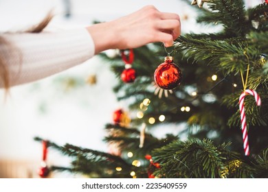 Decorating the Christmas tree - It's Christmas time  - Powered by Shutterstock