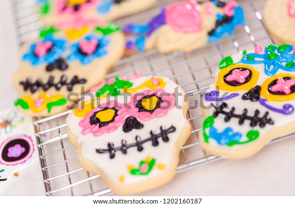 Decorating Sugar Cookies Royal Icing Dia Stock Photo Edit Now