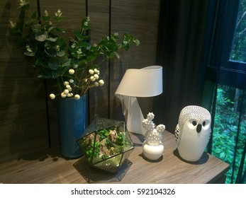 Decorating things in modern interior design room